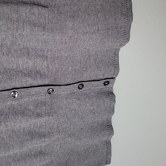 Maurices NWT Office Casual Gray Large Button Front Cardigan Sweater - Picture 5 of 7